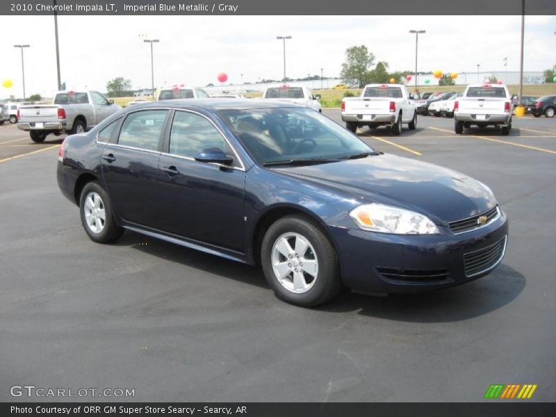 Imperial Blue Metallic / Gray 2010 Chevrolet Impala LT