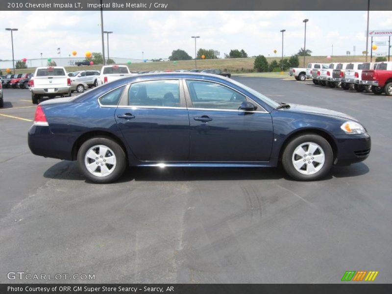 Imperial Blue Metallic / Gray 2010 Chevrolet Impala LT