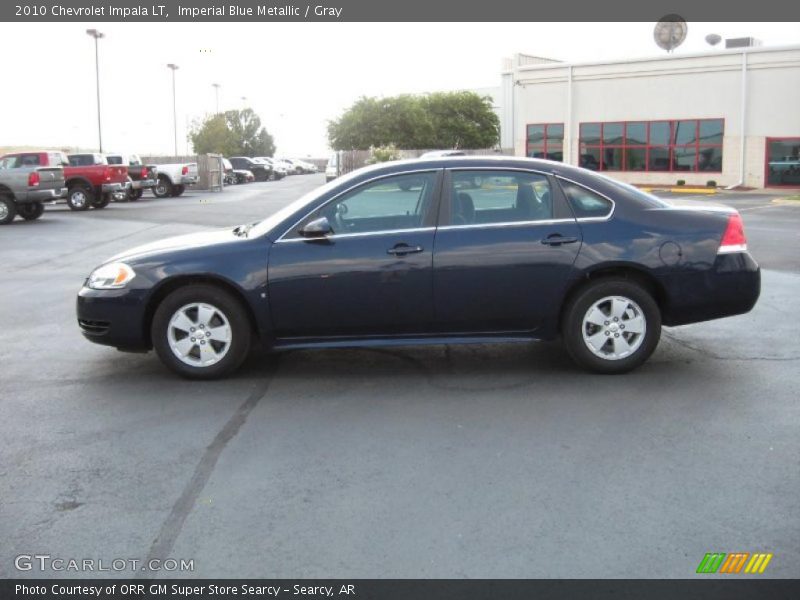 Imperial Blue Metallic / Gray 2010 Chevrolet Impala LT