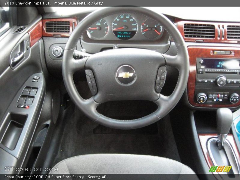 Imperial Blue Metallic / Gray 2010 Chevrolet Impala LT