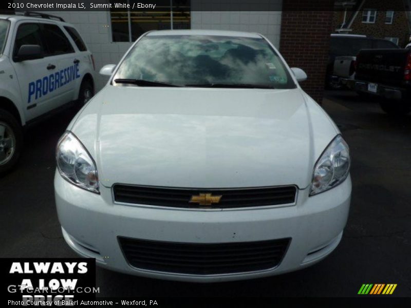 Summit White / Ebony 2010 Chevrolet Impala LS
