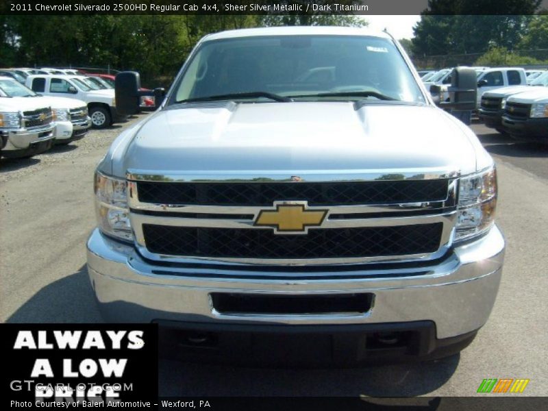 Sheer Silver Metallic / Dark Titanium 2011 Chevrolet Silverado 2500HD Regular Cab 4x4