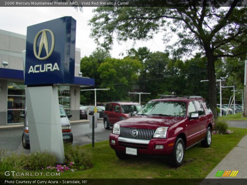 Vivid Red Metallic / Camel 2006 Mercury Mountaineer Premier AWD
