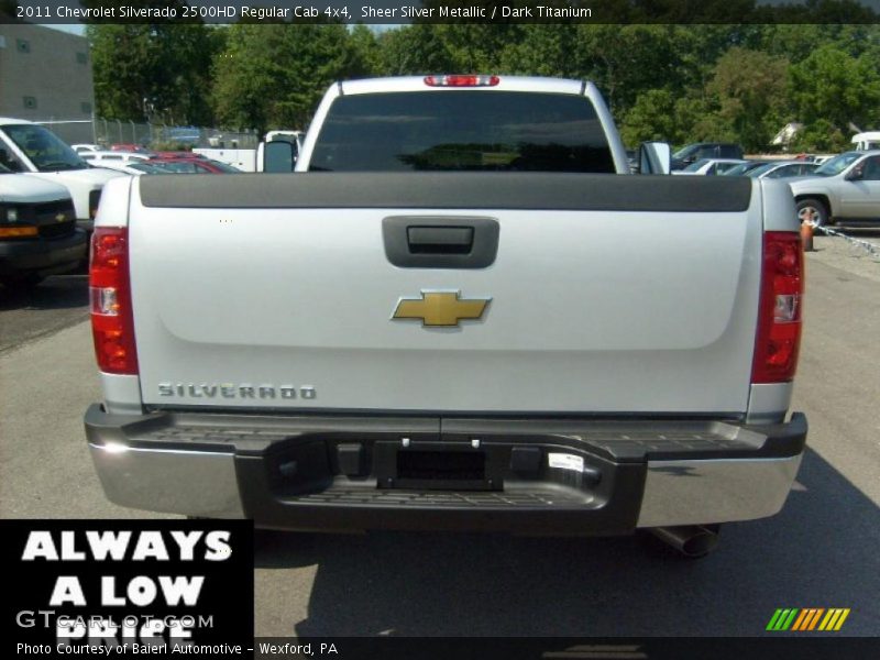 Sheer Silver Metallic / Dark Titanium 2011 Chevrolet Silverado 2500HD Regular Cab 4x4
