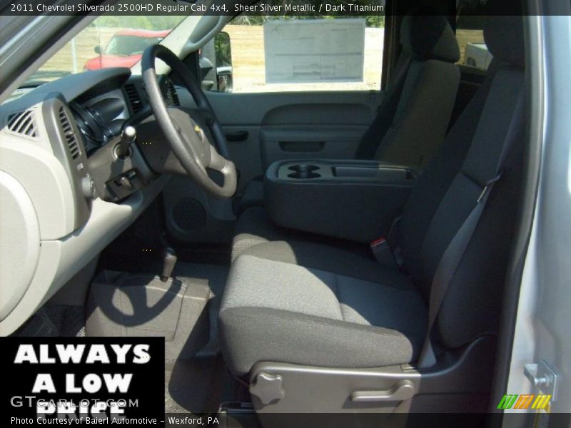 Sheer Silver Metallic / Dark Titanium 2011 Chevrolet Silverado 2500HD Regular Cab 4x4