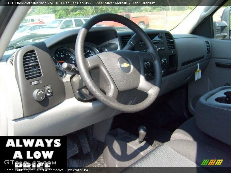 Sheer Silver Metallic / Dark Titanium 2011 Chevrolet Silverado 2500HD Regular Cab 4x4