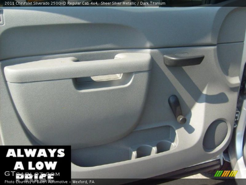 Sheer Silver Metallic / Dark Titanium 2011 Chevrolet Silverado 2500HD Regular Cab 4x4