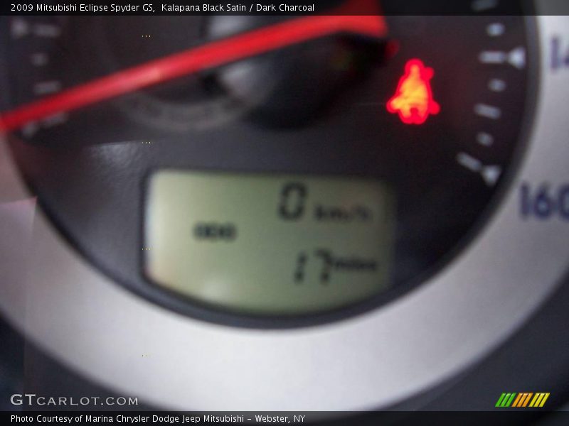 Kalapana Black Satin / Dark Charcoal 2009 Mitsubishi Eclipse Spyder GS