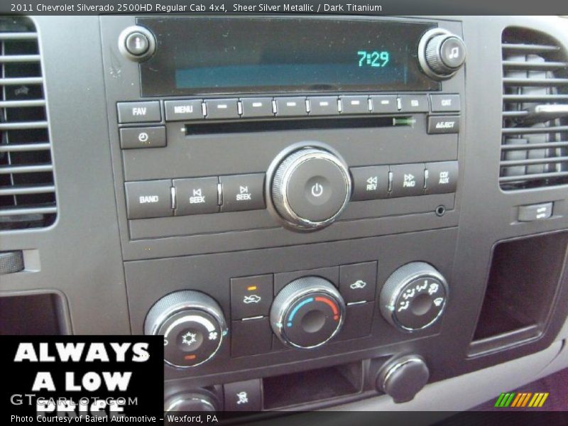 Sheer Silver Metallic / Dark Titanium 2011 Chevrolet Silverado 2500HD Regular Cab 4x4