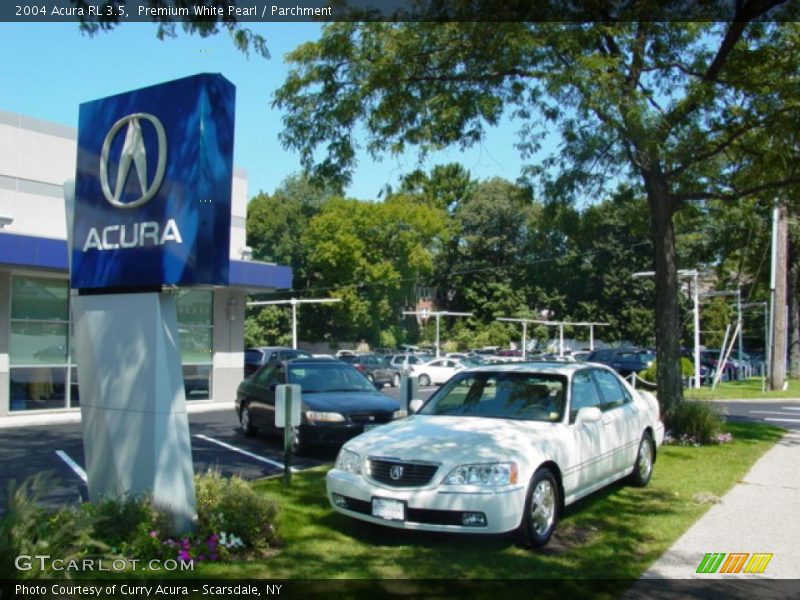 Premium White Pearl / Parchment 2004 Acura RL 3.5