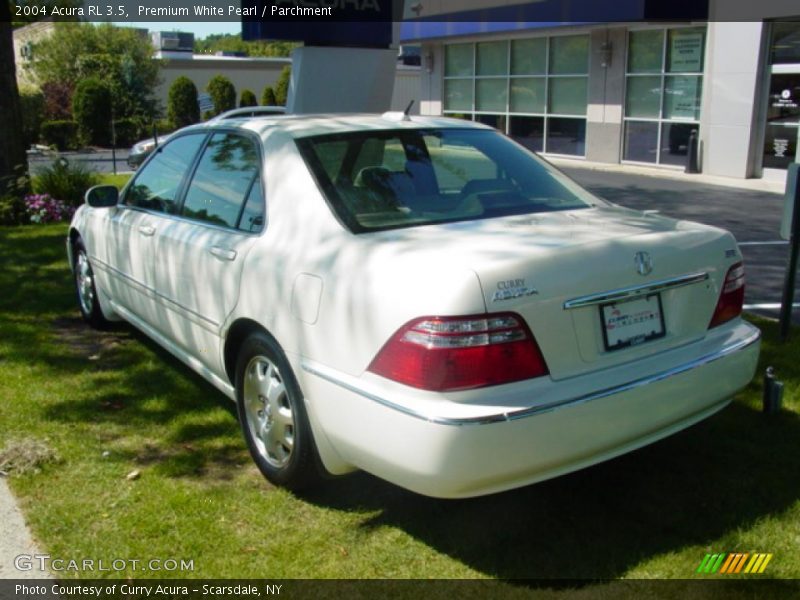 Premium White Pearl / Parchment 2004 Acura RL 3.5