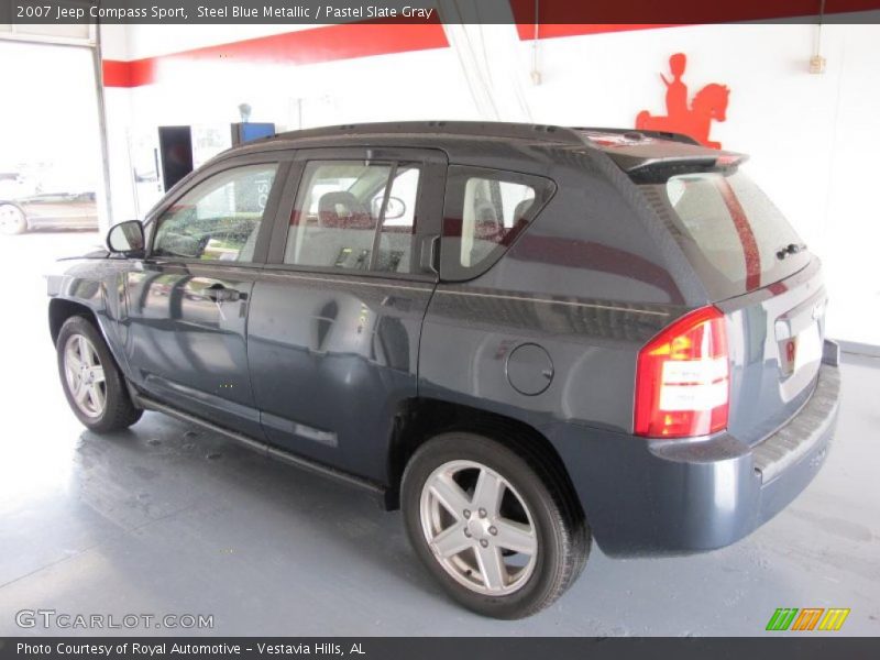 Steel Blue Metallic / Pastel Slate Gray 2007 Jeep Compass Sport