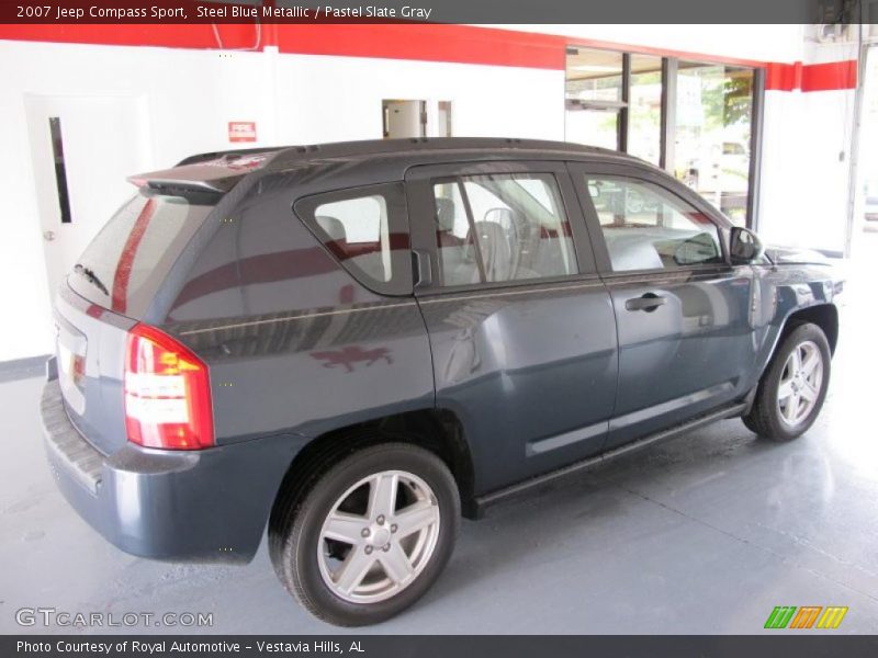 Steel Blue Metallic / Pastel Slate Gray 2007 Jeep Compass Sport