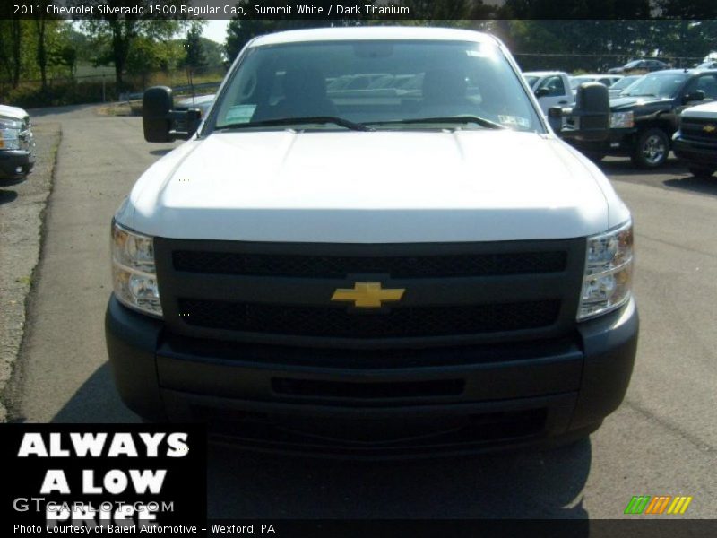 Summit White / Dark Titanium 2011 Chevrolet Silverado 1500 Regular Cab