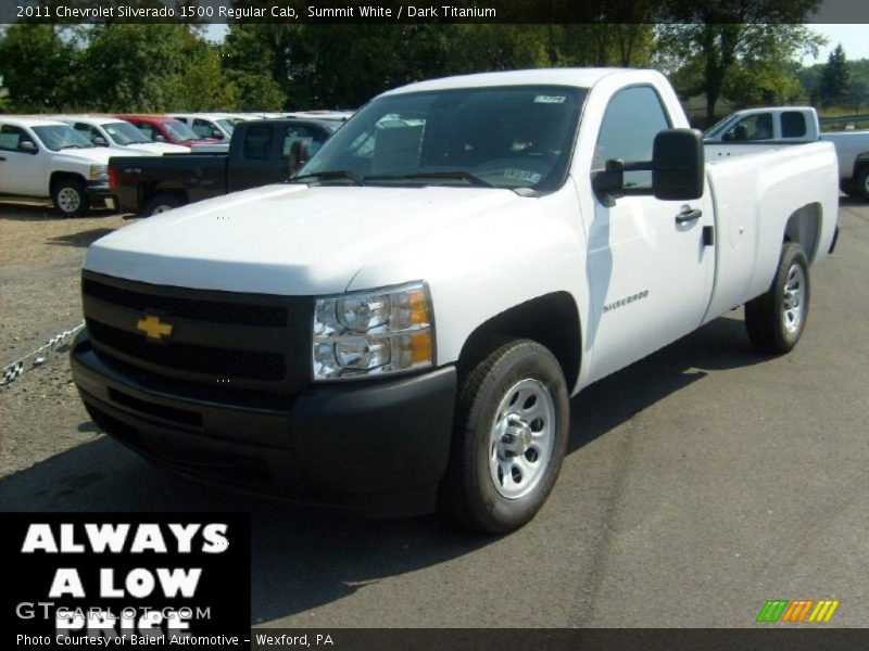 Summit White / Dark Titanium 2011 Chevrolet Silverado 1500 Regular Cab