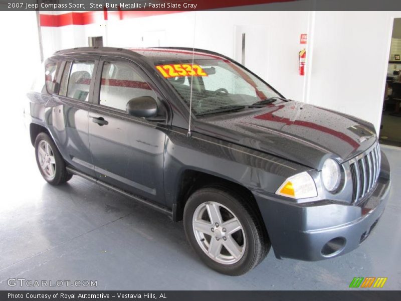 Steel Blue Metallic / Pastel Slate Gray 2007 Jeep Compass Sport