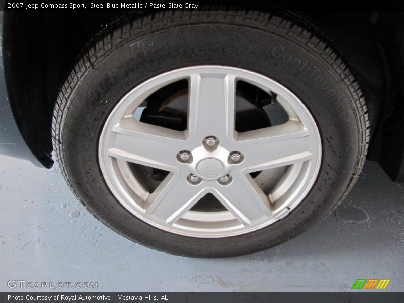 Steel Blue Metallic / Pastel Slate Gray 2007 Jeep Compass Sport