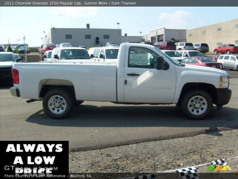 Summit White / Dark Titanium 2011 Chevrolet Silverado 1500 Regular Cab