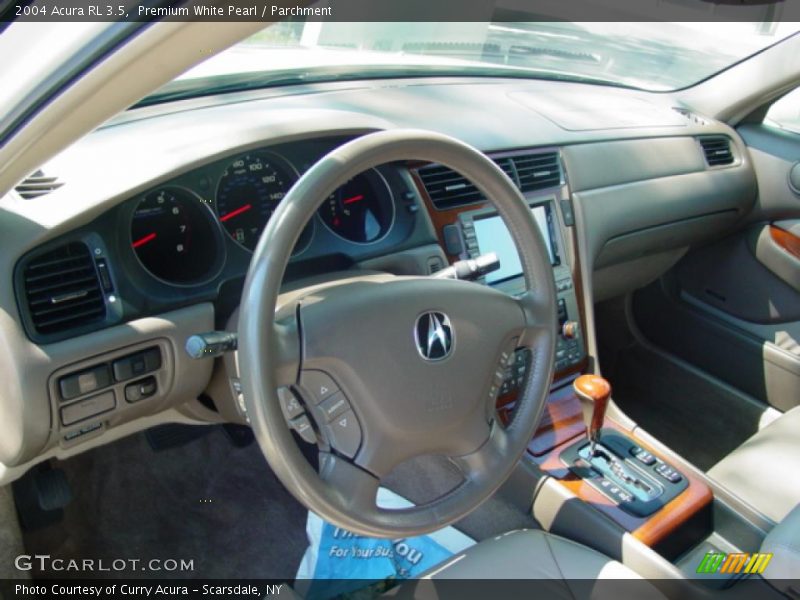 Premium White Pearl / Parchment 2004 Acura RL 3.5