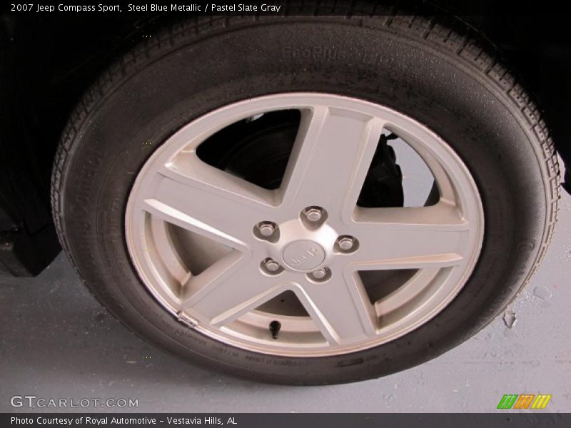Steel Blue Metallic / Pastel Slate Gray 2007 Jeep Compass Sport