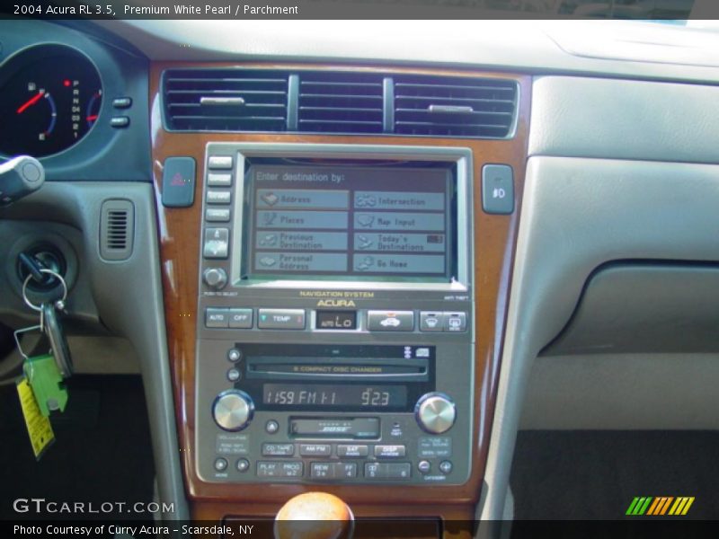Premium White Pearl / Parchment 2004 Acura RL 3.5