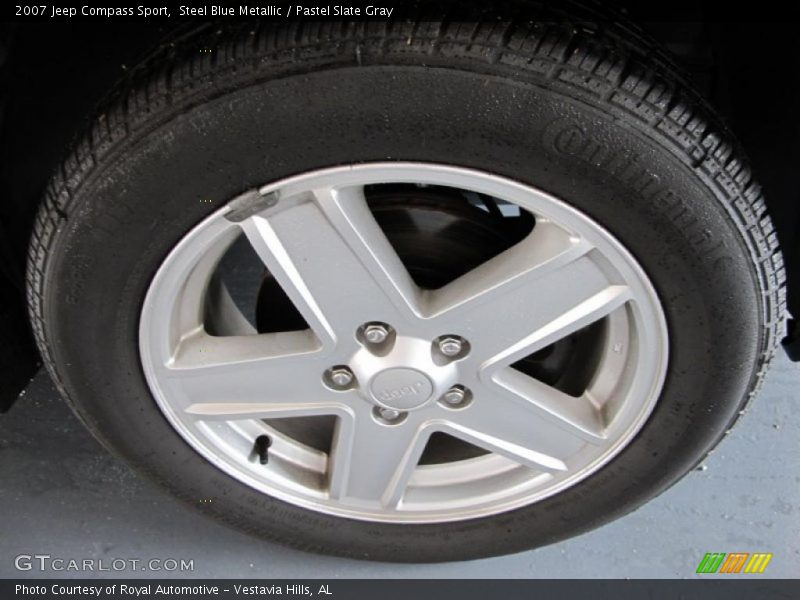 Steel Blue Metallic / Pastel Slate Gray 2007 Jeep Compass Sport