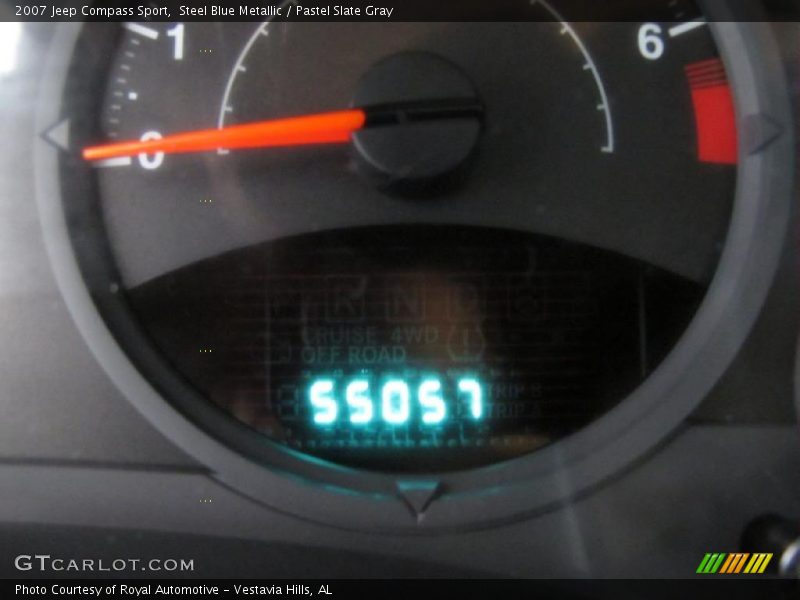 Steel Blue Metallic / Pastel Slate Gray 2007 Jeep Compass Sport