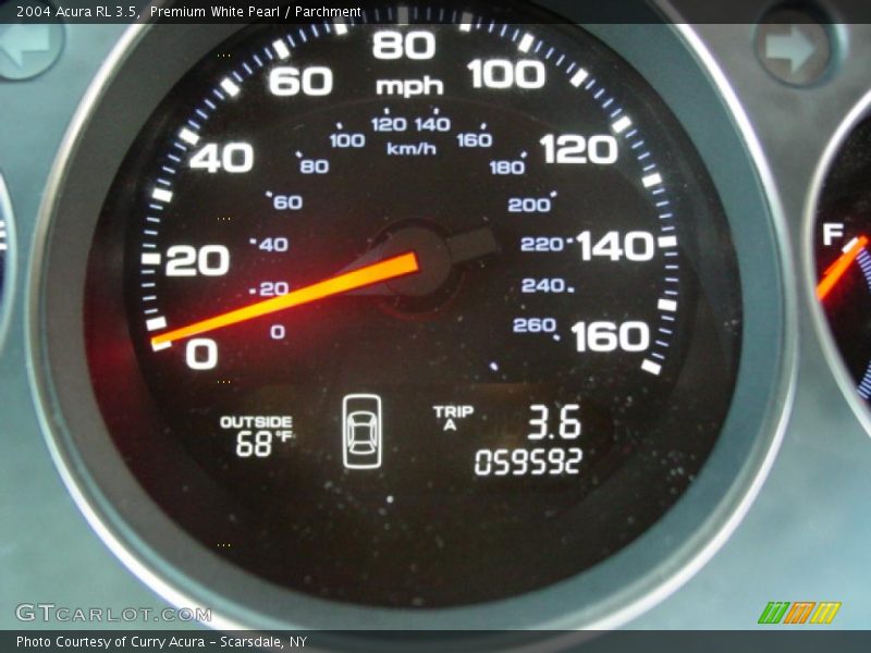 Premium White Pearl / Parchment 2004 Acura RL 3.5