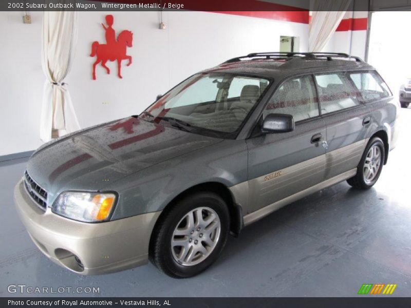 Wintergreen Metallic / Beige 2002 Subaru Outback Wagon