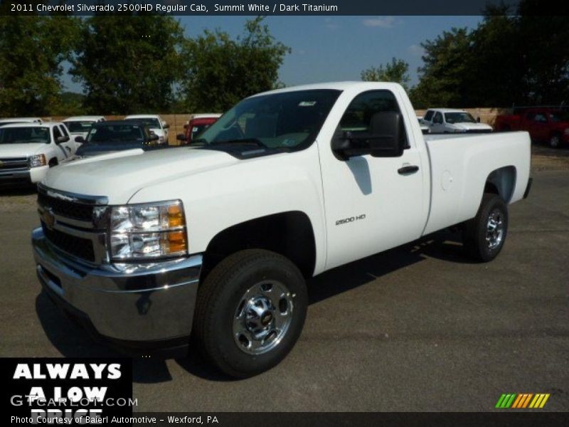 Summit White / Dark Titanium 2011 Chevrolet Silverado 2500HD Regular Cab