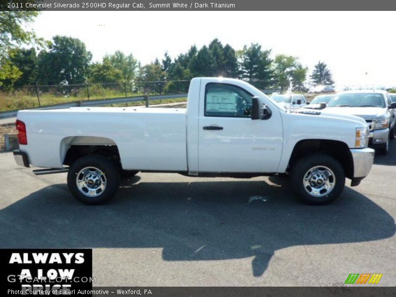 Summit White / Dark Titanium 2011 Chevrolet Silverado 2500HD Regular Cab