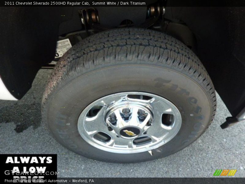 Summit White / Dark Titanium 2011 Chevrolet Silverado 2500HD Regular Cab