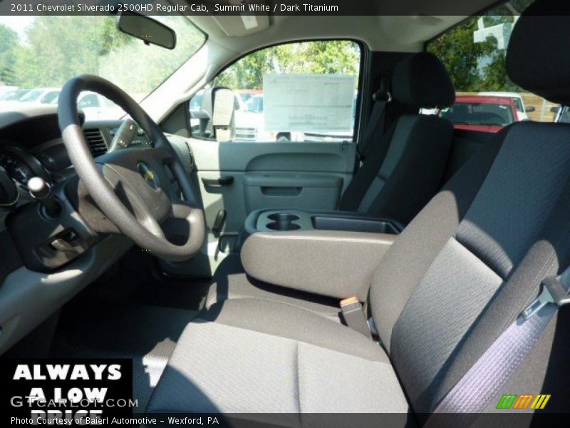 Summit White / Dark Titanium 2011 Chevrolet Silverado 2500HD Regular Cab