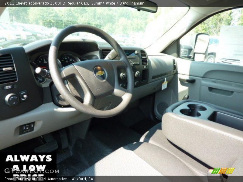 Summit White / Dark Titanium 2011 Chevrolet Silverado 2500HD Regular Cab