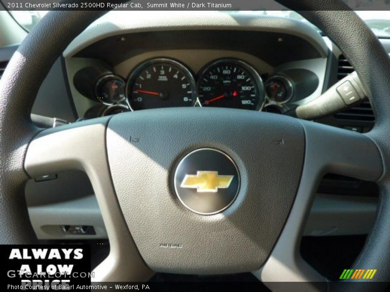 Summit White / Dark Titanium 2011 Chevrolet Silverado 2500HD Regular Cab