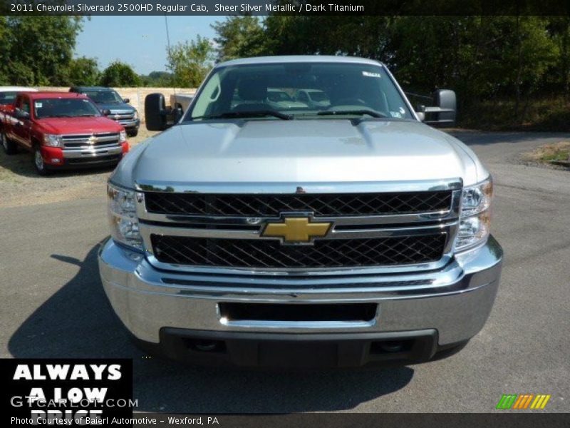 Sheer Silver Metallic / Dark Titanium 2011 Chevrolet Silverado 2500HD Regular Cab
