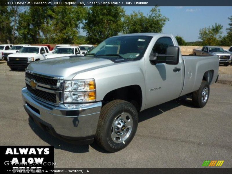Sheer Silver Metallic / Dark Titanium 2011 Chevrolet Silverado 2500HD Regular Cab