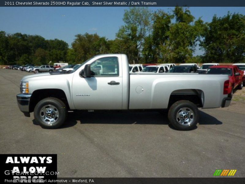 Sheer Silver Metallic / Dark Titanium 2011 Chevrolet Silverado 2500HD Regular Cab