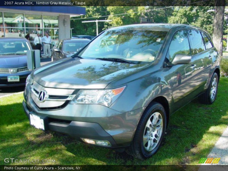 Nimbus Gray Metallic / Taupe 2007 Acura MDX