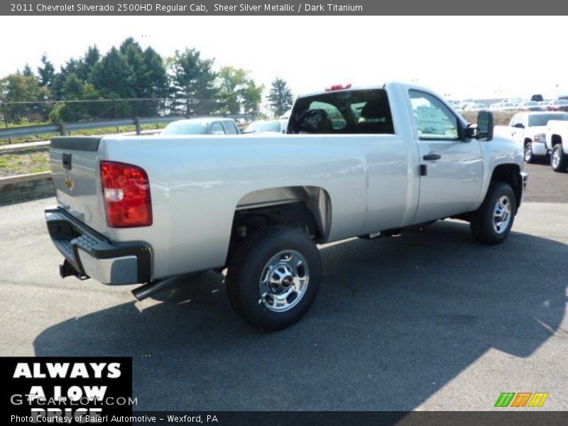 Sheer Silver Metallic / Dark Titanium 2011 Chevrolet Silverado 2500HD Regular Cab