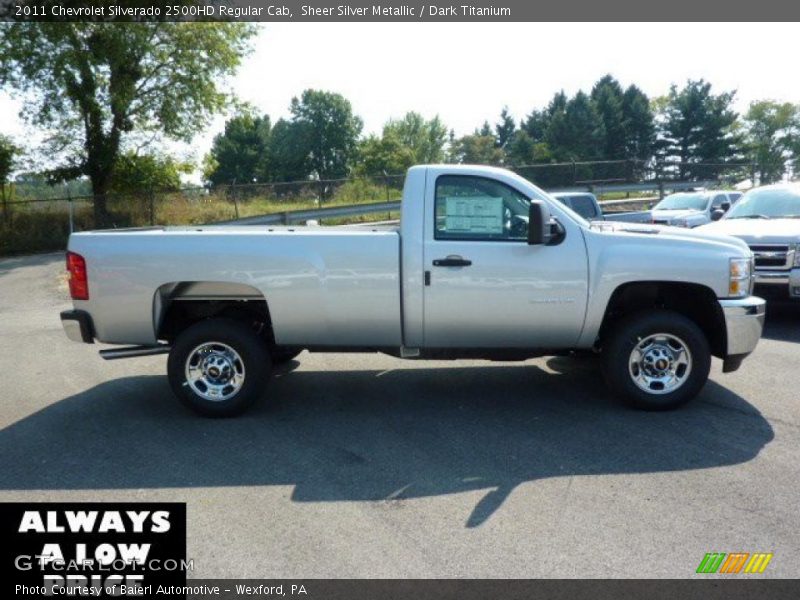 Sheer Silver Metallic / Dark Titanium 2011 Chevrolet Silverado 2500HD Regular Cab