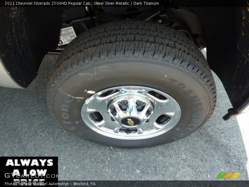Sheer Silver Metallic / Dark Titanium 2011 Chevrolet Silverado 2500HD Regular Cab