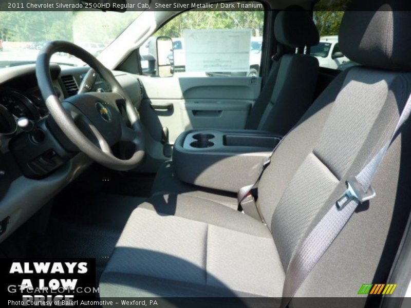 Sheer Silver Metallic / Dark Titanium 2011 Chevrolet Silverado 2500HD Regular Cab