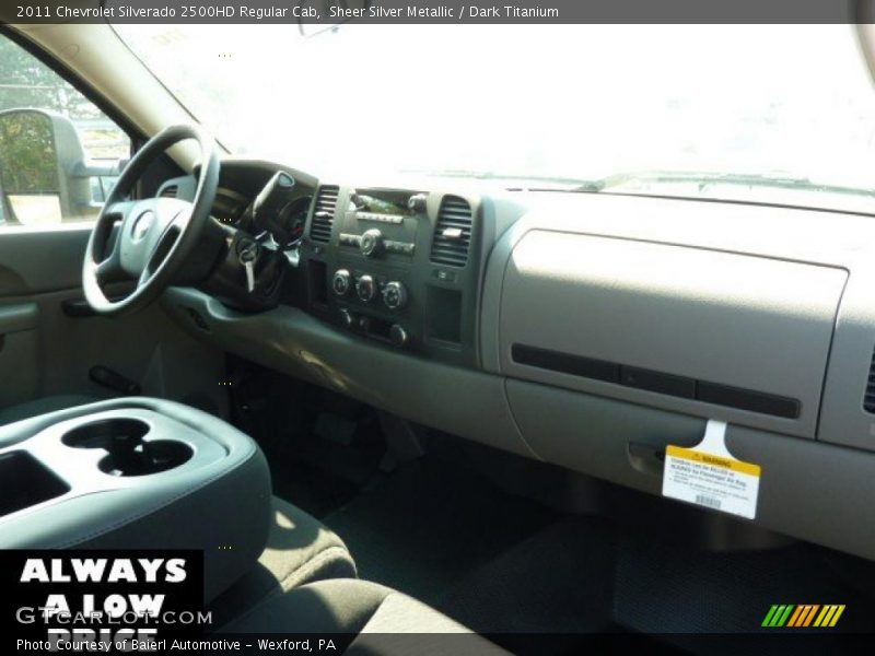 Sheer Silver Metallic / Dark Titanium 2011 Chevrolet Silverado 2500HD Regular Cab