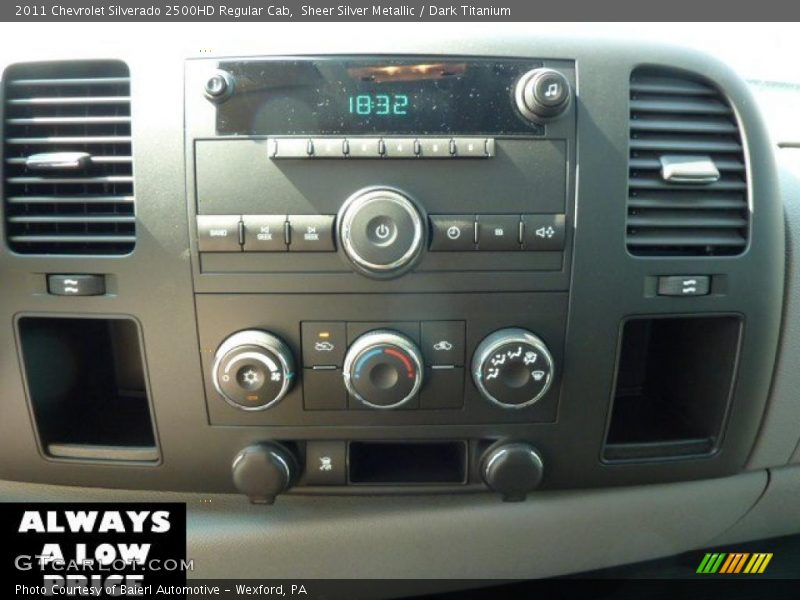 Sheer Silver Metallic / Dark Titanium 2011 Chevrolet Silverado 2500HD Regular Cab