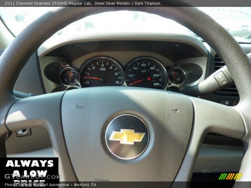 Sheer Silver Metallic / Dark Titanium 2011 Chevrolet Silverado 2500HD Regular Cab
