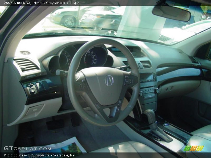 Nimbus Gray Metallic / Taupe 2007 Acura MDX