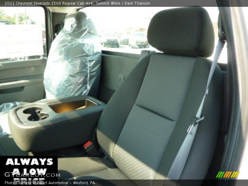 Summit White / Dark Titanium 2011 Chevrolet Silverado 1500 Regular Cab 4x4