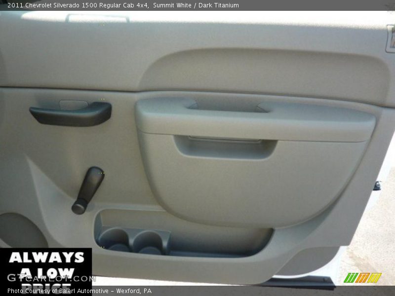 Summit White / Dark Titanium 2011 Chevrolet Silverado 1500 Regular Cab 4x4