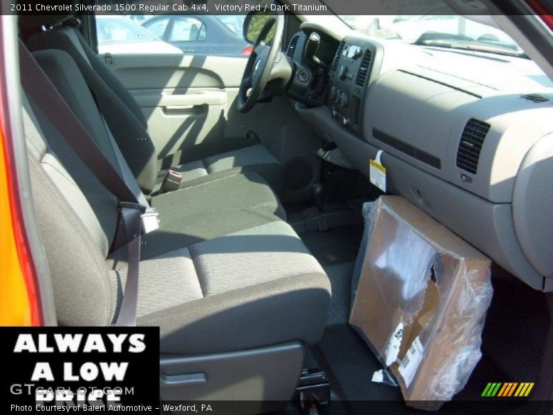 Victory Red / Dark Titanium 2011 Chevrolet Silverado 1500 Regular Cab 4x4